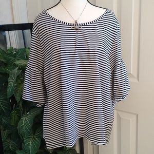 ⚜️ Lane Bryant Short Flutter Sleeve Top